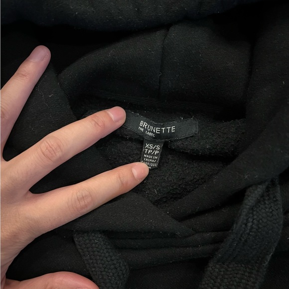 The "BABES SUPPORTING BABES" Big Sister Hoodie | Black XS/S BRUNETTE The Label - Picture 3 of 3